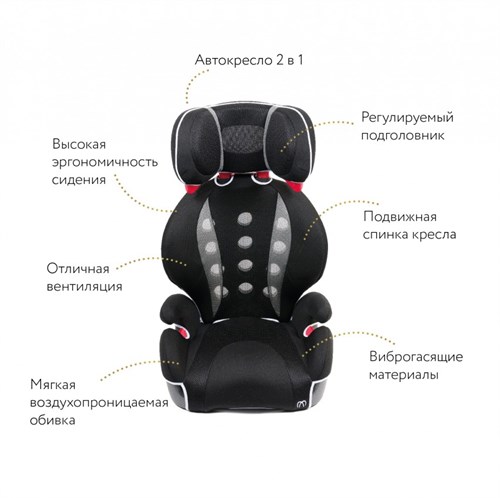 Автокресло Ailebebe Carmate Saratto Highback Junior Quattro